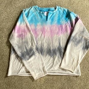 UO raw hemmed tie dyed sweatshirt Large